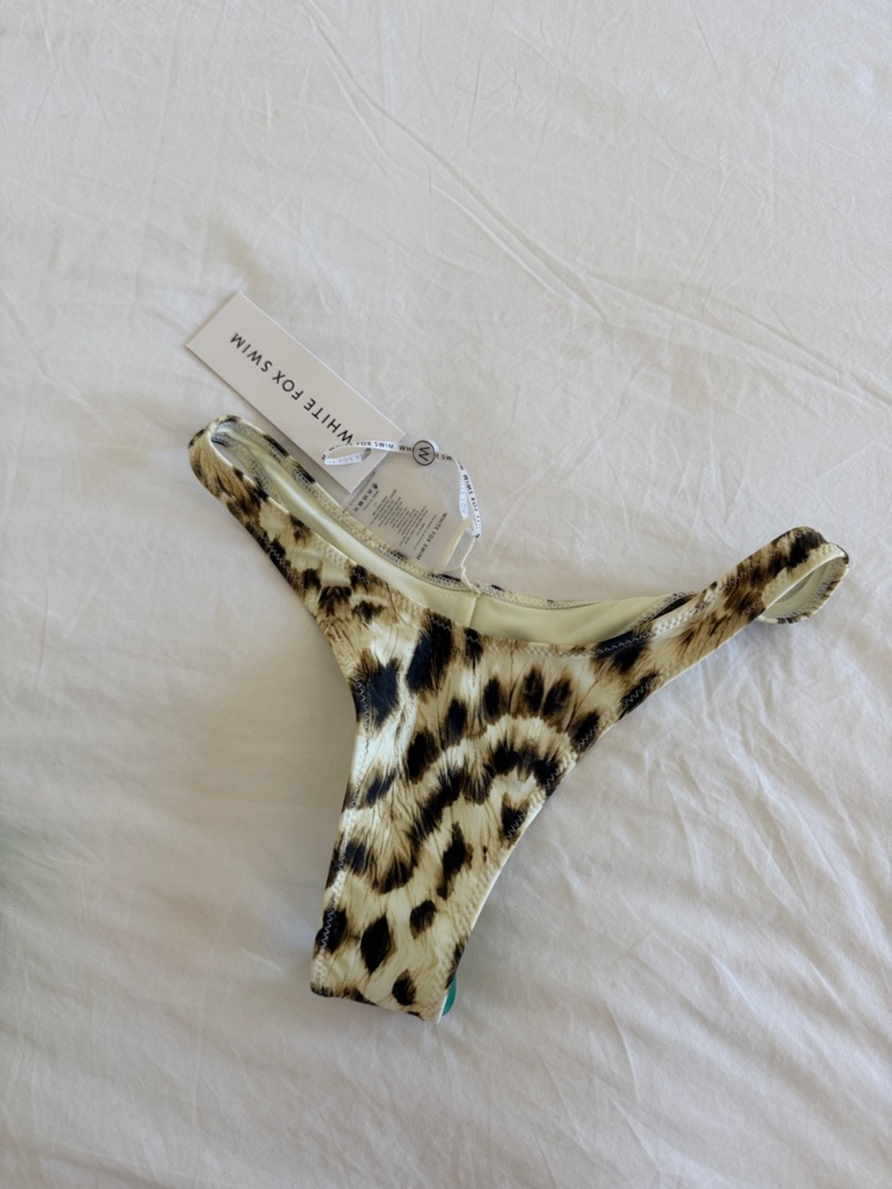 White Fox Boutique Leopard Print Bikini Bottoms - Beige, Black, Brown